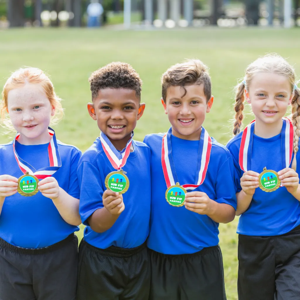 Kids party olympic theme medals