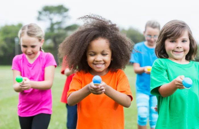Sports day party egg and spoon