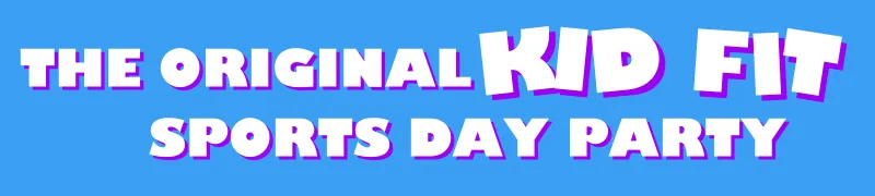 Kid Fit Parties sports day theme title