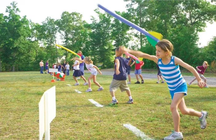 Kid Fit Parties Olympic theme javelins 1