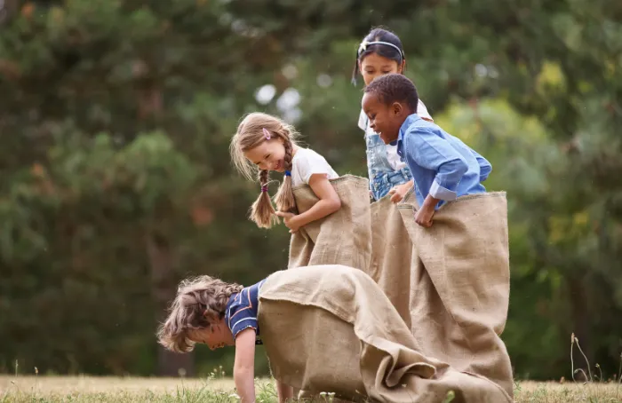 sports day party sack race